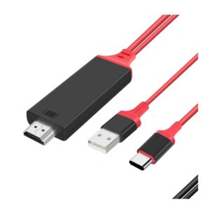 Cable Adaptador De Usb Tipo C A Hdmi Compatible Con Celulares Pc Mac