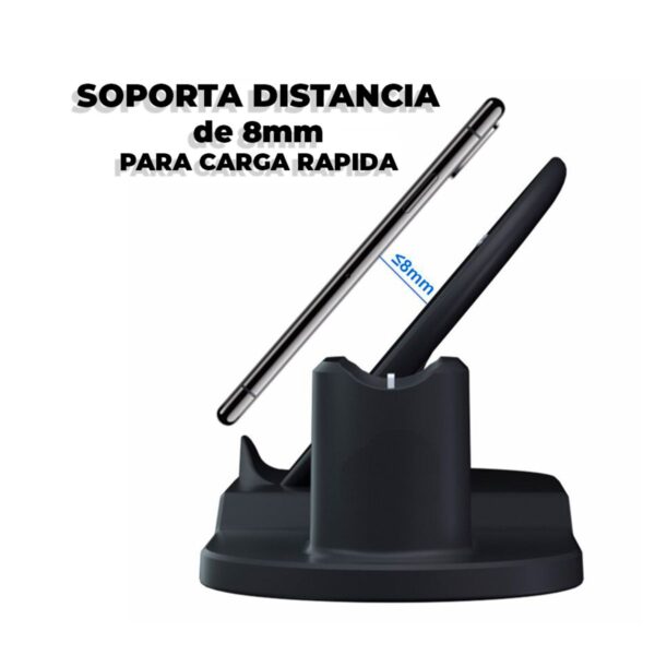 3 En 1 Cargador Inalambrico Compatible Con Samsung Xiaomi Motorola iPhone iWatch AirPods