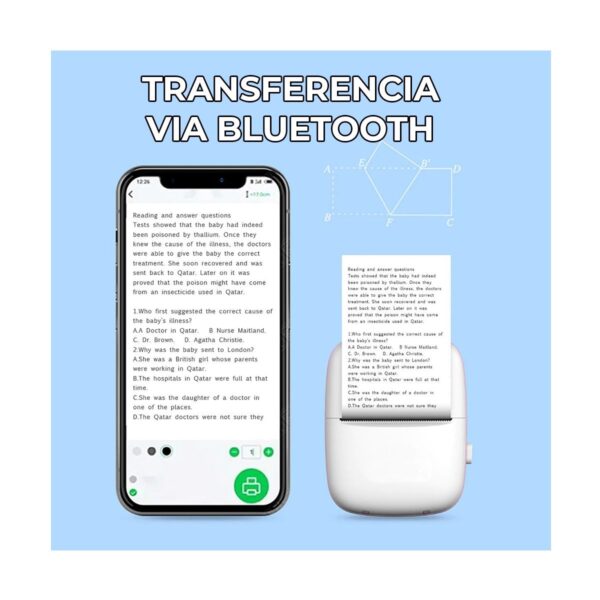 Impresora Termica Bluetooth Para Celular No Utiliza Tinta