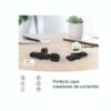 Micrófono De Solapa Inalámbrico Portátil 2 EN 1 Lightning Compatible con iPhone iPad