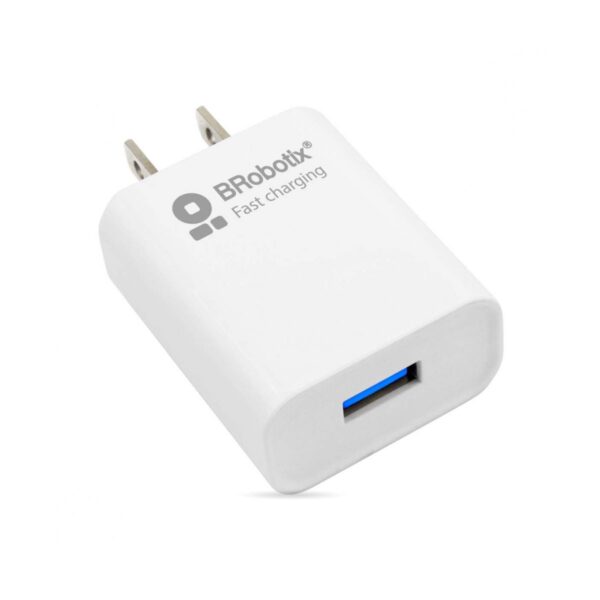 BRobotix Combo Cable Lightning 1M y Cargador De Pared 5V 2.1A USB 3.0 Compatible Con Iphone