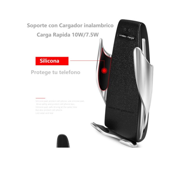 Soporte Cargador Inalámbrico Para Auto De 10w