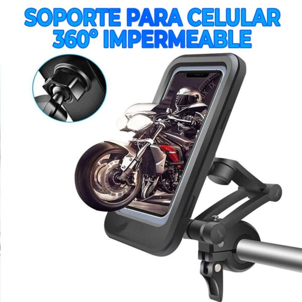 Soporte Impermeable Rígido De Moto o Bici Para Celular