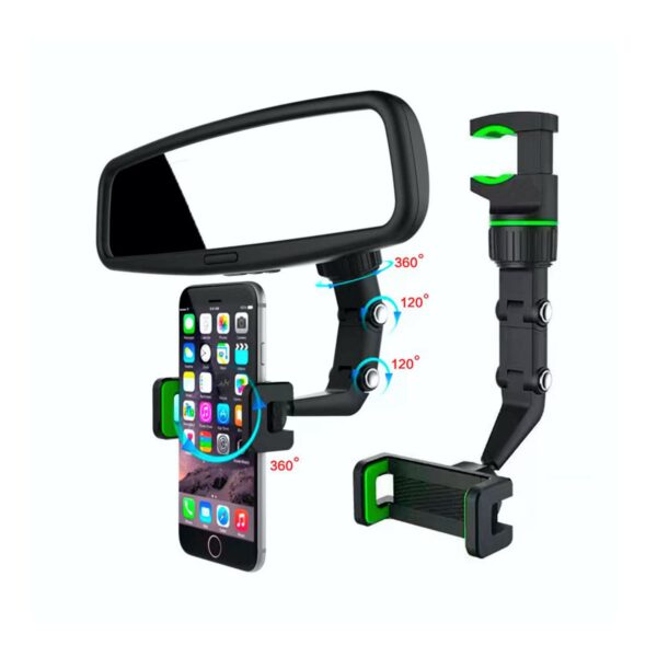 Soporte De Retrovisor Para Celular Giro 360