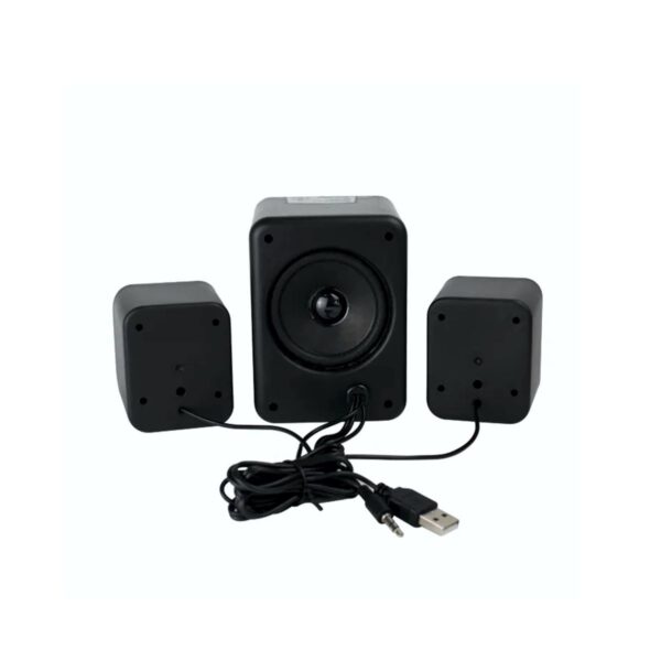 Bocinas Para Computadora 2.1 Canales Sonido Estereo Conexion USB y 3.5mm