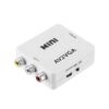 Adaptador Convertidor de Audio y Video RCA a VGA 1080p