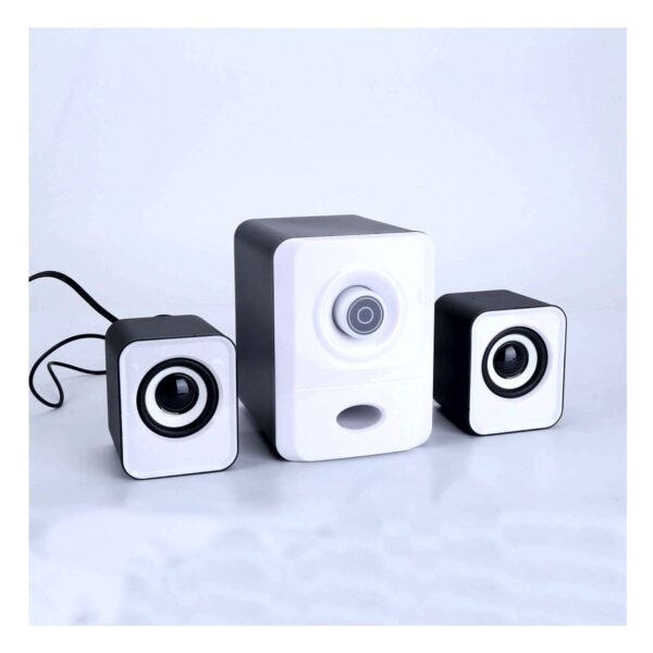 Bocinas Para Computadora 2.1 Canales Sonido Estereo Conexion USB y 3.5mm