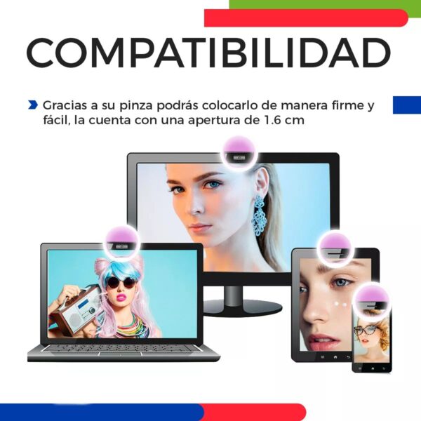 Miniaro Luz LED Recargable Para Celular