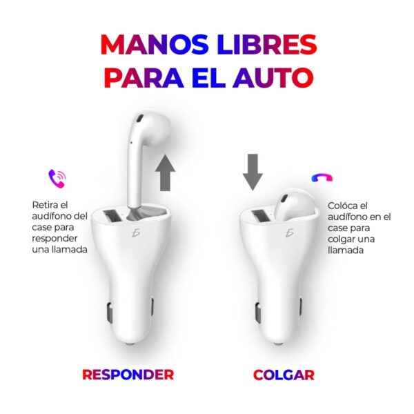 Cargador Y Manos Libres Bt Para Auto