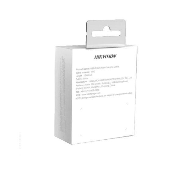Hikvision Cable USB-C a USB-C 1 Metro Ideal para Celulares Android Carga Rápida 3 Amp Carga y Sincronización de Datos 480 Mbps 60 Watts