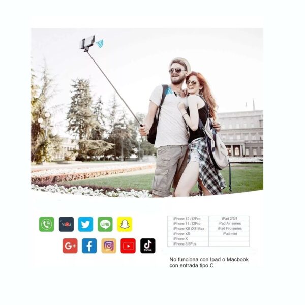 Micrófono De Solapa Inalámbrico Portátil 2 EN 1 Lightning Compatible con iPhone iPad