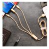 Cable de Carga 3 en 1 Micro USB Tipo C Lightning