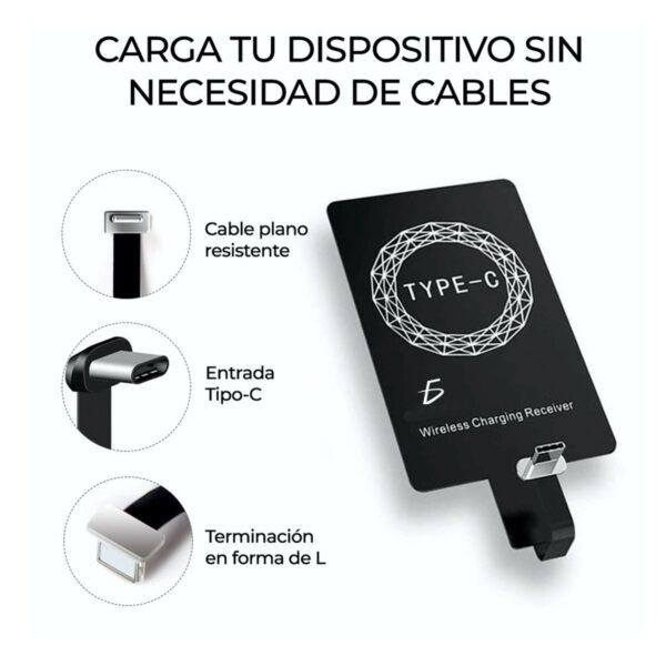 Receptor De Carga Inalambrica Qi Universal Interfaz Lightning Iphone