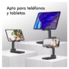 Base Soporte De Escritorio o Mesa Para Celular Tablet Ajustable y Plegable