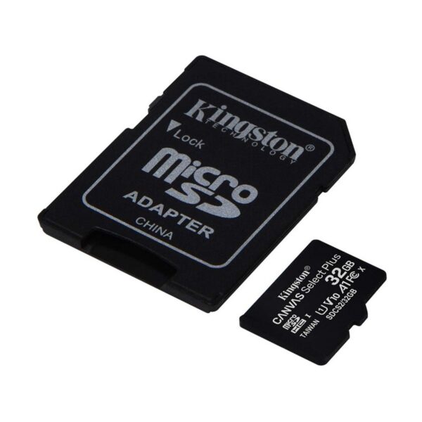 Memoria Flash Kingston Canvas Select Plus, 32GB MicroSDHC UHS-I Clase 10, con Adaptador