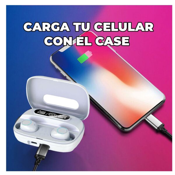 Audifonos Manos Libres Inalambricos Bluetooth M9 Con Power Bank