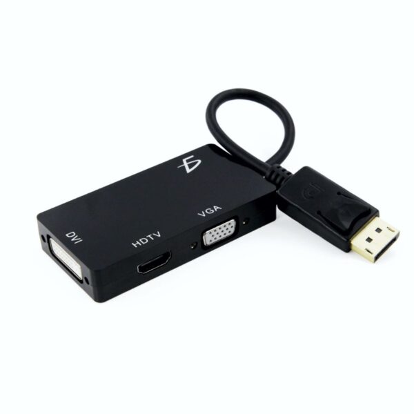 Adaptador 3 En 1 dE DisplayPort Macho a HDMI/DVI/VGA Hembra