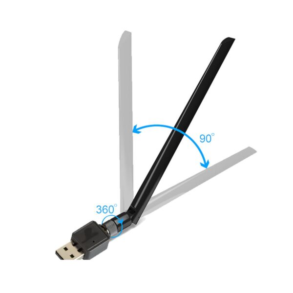 Antena Receptora de WIFI Por USB Ideal Laptop o PC  150 Mbps
