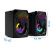 Bocinas Para Computadora Con Luz RGB Conexión USB y 3.5mm