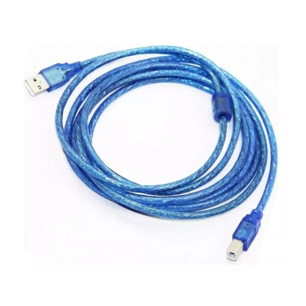 Cable para Impresora USB 2.0 A Macho - USB 2.0 B Macho 3 Metros