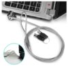 Candado de Seguridad Para Laptop Cable de Acero Inoxidable 1 mt