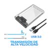 Gabinete Case Carcasa Para Disco Duro o Unidad de Estado Solido Sata 2.5 USB 3.0