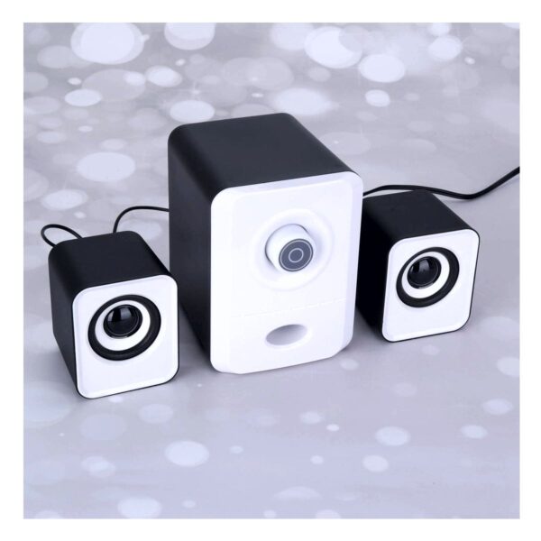 Bocinas Para Computadora 2.1 Canales Sonido Estereo Conexion USB y 3.5mm