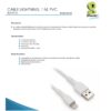 Brobotix Cable Lightning Usb V2.0 Lightning Blanco 1M