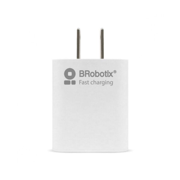 BRobotix Combo Cable Lightning 1M y Cargador De Pared 5V 2.1A USB 3.0 Compatible Con Iphone