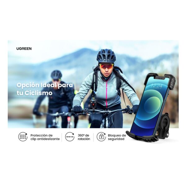 Ugreen Soporte Universal de Moto o Bici para Celular de 4.6 a 6.8 Pulgadas