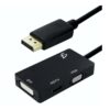 Adaptador 3 En 1 dE DisplayPort Macho a HDMI/DVI/VGA Hembra