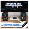 Bocinas Para Computadora Con Luz RGB Conexión USB y 3.5mm