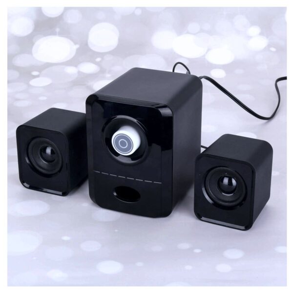Bocinas Para Computadora 2.1 Canales Sonido Estereo Conexion USB y 3.5mm