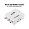 Adaptador Convertidor de Audio y Video RCA a VGA 1080p
