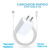 Combo Cable y Cargador 5V 2A Micro Usb V8