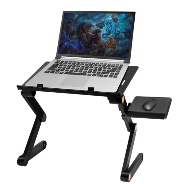 Mesa Soporte para Laptop Reclinable y Ergonómica 2 Ventiladores y Soporte para Mouse