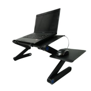 Mesa Soporte para Laptop Reclinable y Ergonómica 2 Ventiladores y Soporte para Mouse