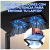 Mesa Soporte para Laptop Reclinable y Ergonómica 2 Ventiladores y Soporte para Mouse