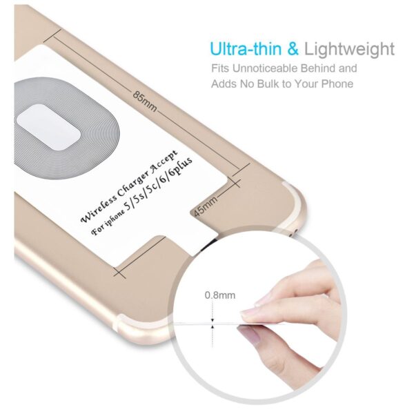 Receptor De Carga Inalambrica Qi Universal Interfaz Lightning Iphone