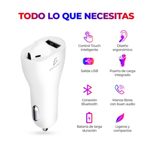 Cargador Y Manos Libres Bt Para Auto