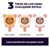 Espejo Con Aro de Luz LED Con Clip Para Celular