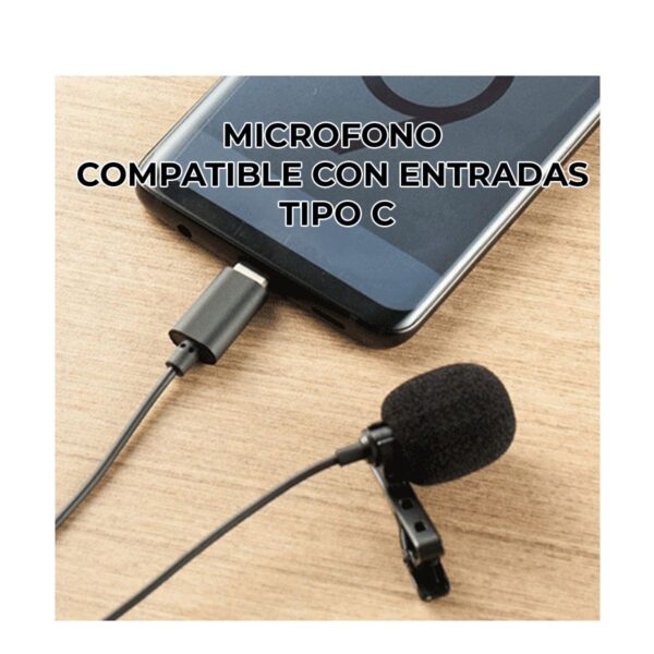 Microfono Alambrico Para Celular Android Conexion USB Tipo C