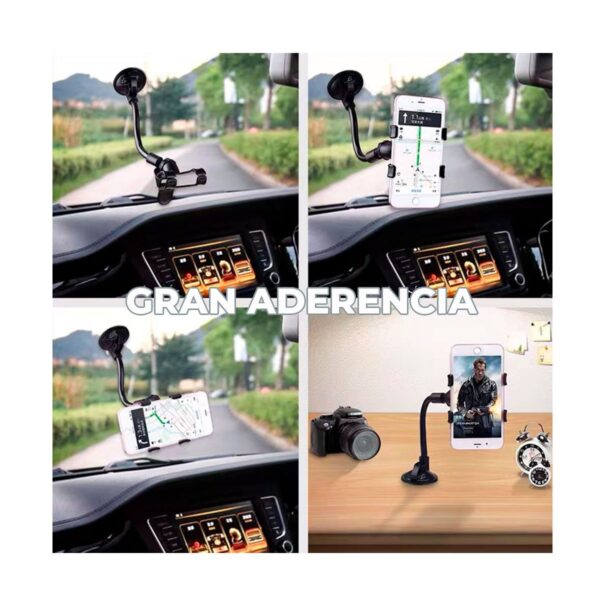 Soporte Universal De Succion Para Celular Parabrisas o Tablero Liso