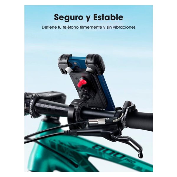 Ugreen Soporte Universal de Moto o Bici para Celular de 4.6 a 6.8 Pulgadas