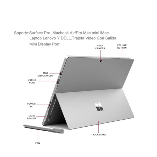 Adaptador Mini DisplayPort/Thunderbolt Macho a VGA Hembra