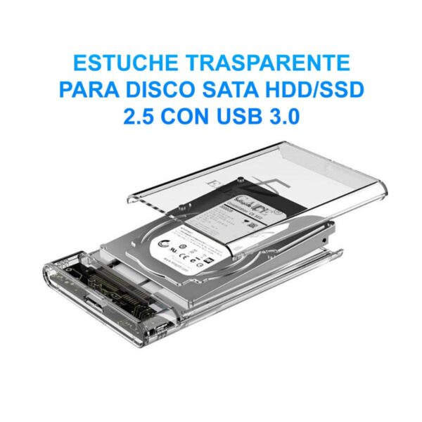 Gabinete Case Carcasa Para Disco Duro o Unidad de Estado Solido Sata 2.5 USB 3.0