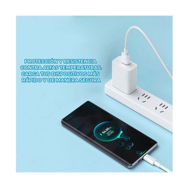 Combo Cable y Cargador 5V 2A Usb Tipo C
