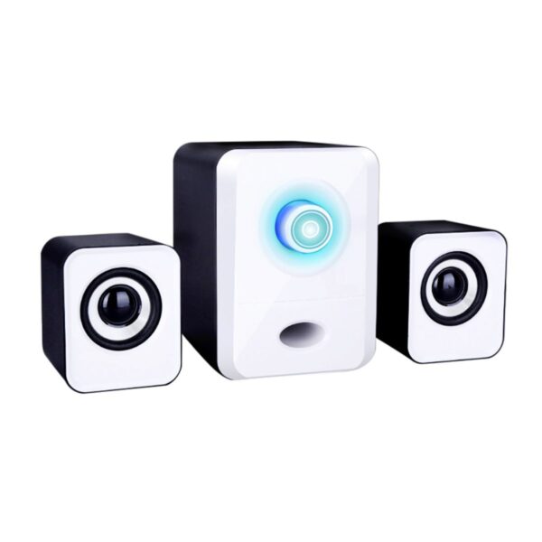 Bocinas Para Computadora 2.1 Canales Sonido Estereo Conexion USB y 3.5mm