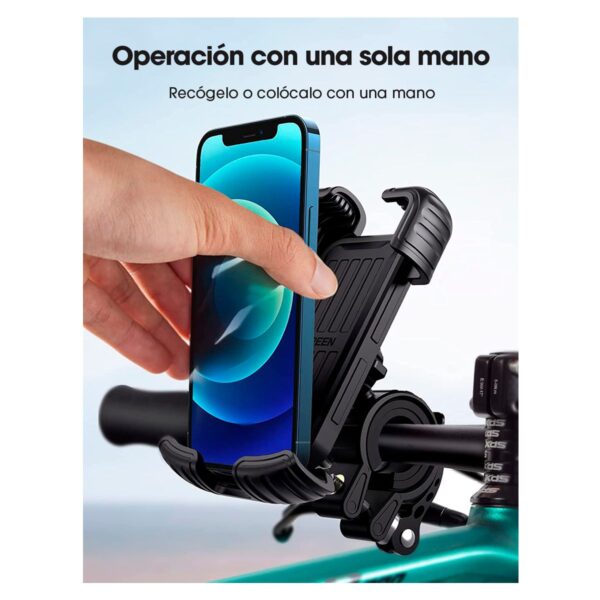Ugreen Soporte Universal de Moto o Bici para Celular de 4.6 a 6.8 Pulgadas