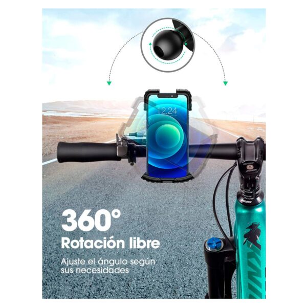 Ugreen Soporte Universal de Moto o Bici para Celular de 4.6 a 6.8 Pulgadas